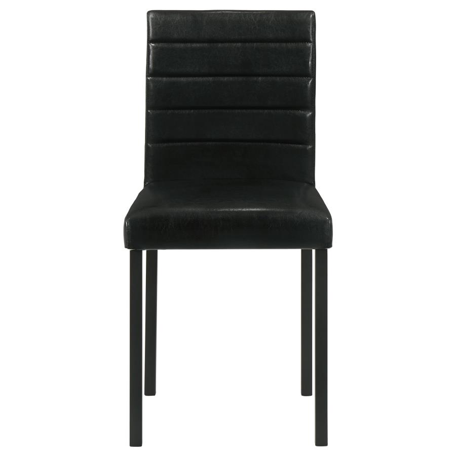 Garza Upholstered Dining Side Chair Black (Set of 4)