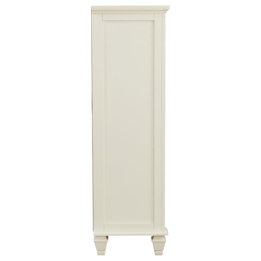 Sandy Beach 5-drawer Bedroom Chest Cream White