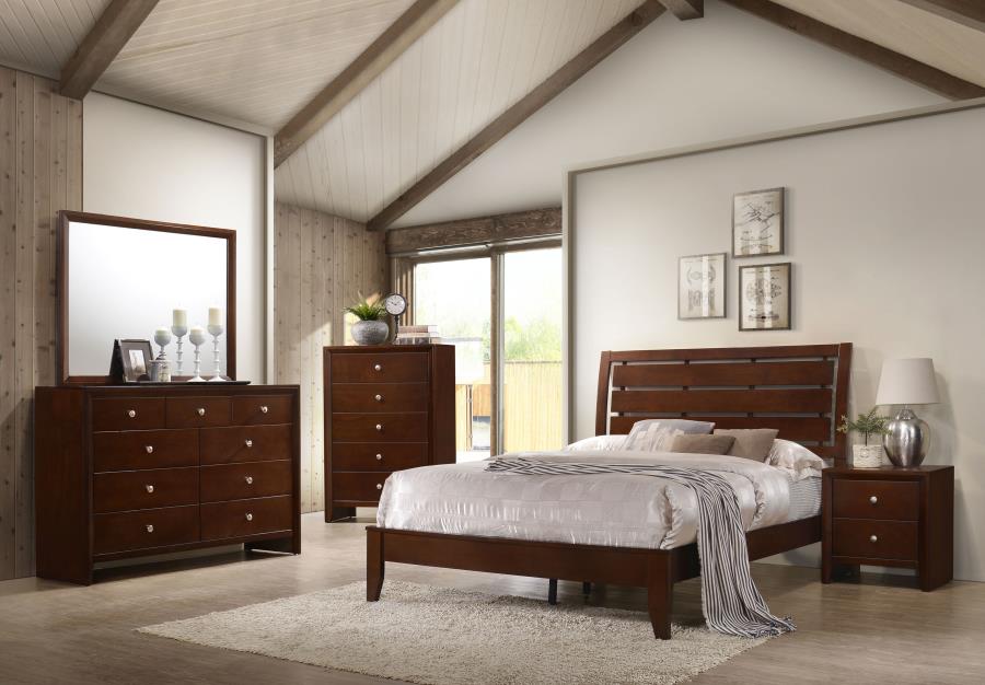 Serenity 5-piece Full Bedroom Set Rich Merlot (image for) Serenity 5-piece Full Bedroom Set Rich Merlot