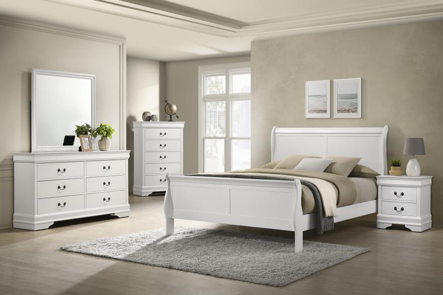 Modal Additional Images for Louis Philippe 5-drawer Bedroom Chest White