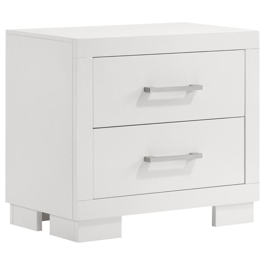(image for) Jessica 2-drawer Nightstand Snow White