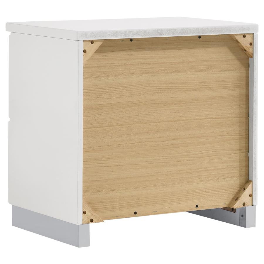 Felicity 4-piece California King Bedroom Set White High Gloss