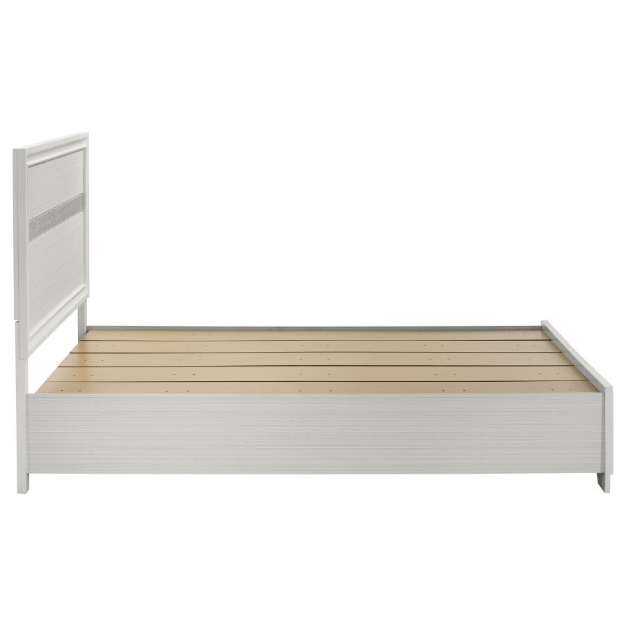 Miranda 51-inch Wood Queen Storage Panel Bed White