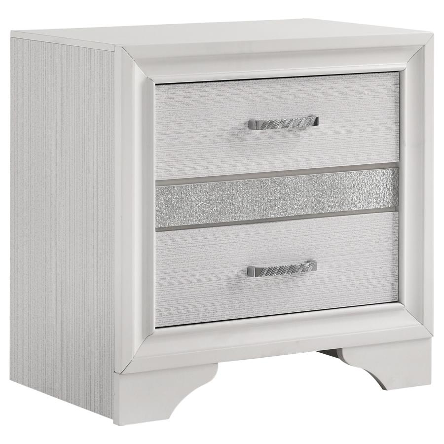 (image for) Miranda 3-drawer Nightstand Bedside Table White
