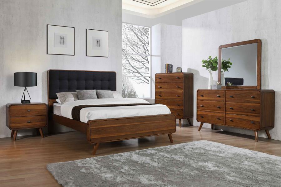 Robyn 5-piece California King Bedroom Set Dark Walnut (image for) Robyn 5-piece California King Bedroom Set Dark Walnut