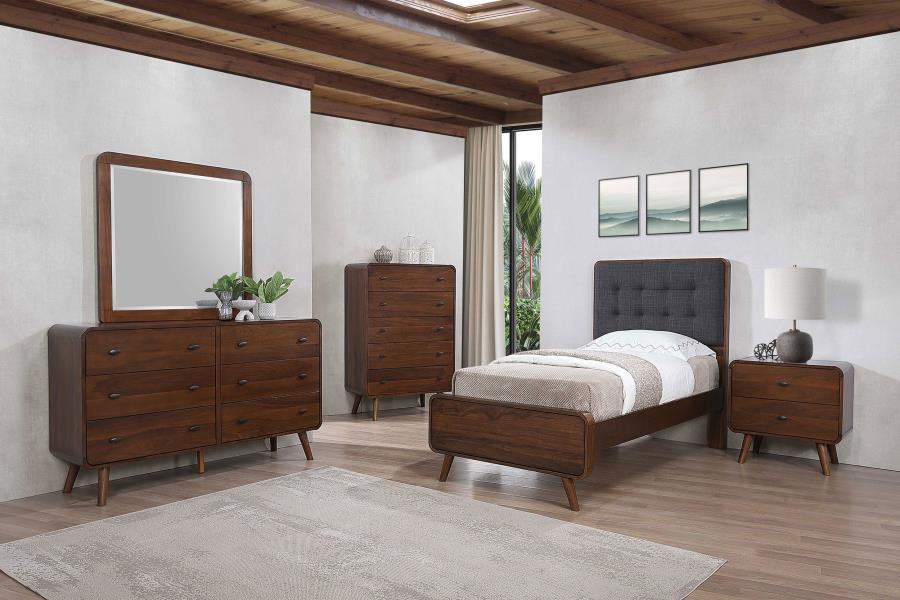 (image for) Robyn 5-piece Twin Bedroom Set Dark Walnut