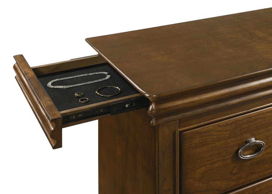 Garland 5-piece Eastern King Bedroom Set Brown Cherry