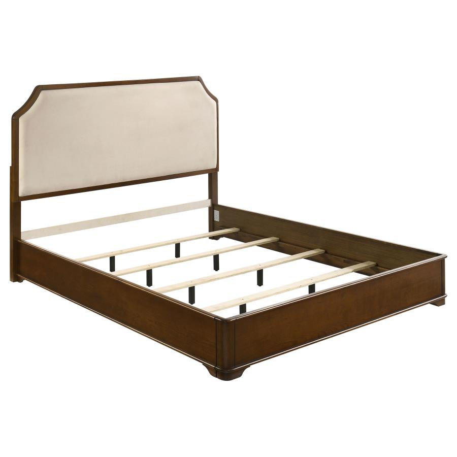 (image for) Garland 58-inch Eastern King Panel Bed Cream Brown Cherry