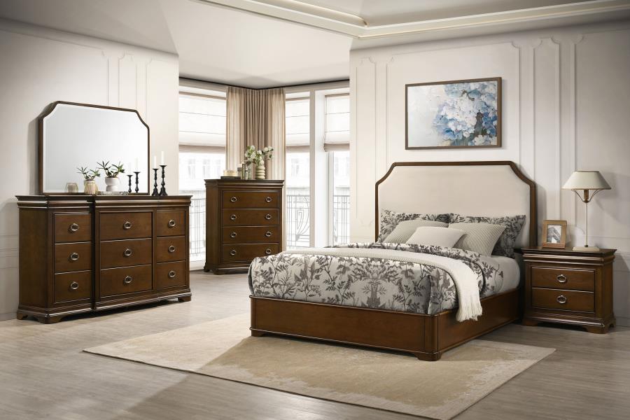 (image for) Garland 5-piece Queen Bedroom Set Brown Cherry