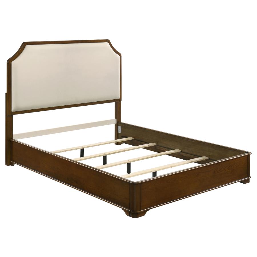 (image for) Garland 58-inch Queen Panel Bed Cream and Brown Cherry