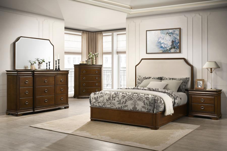 Modal Additional Images for Garland 2-drawer Nightstand Bedside Table Brown Cherry
