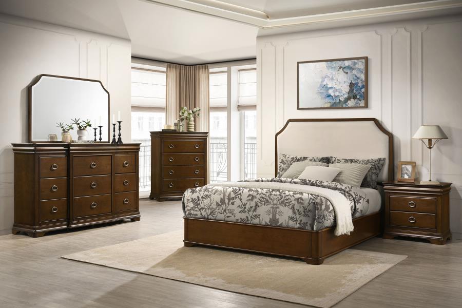 Modal Additional Images for Garland 4-drawer Bedroom Chest of Drawers Brown Cherry