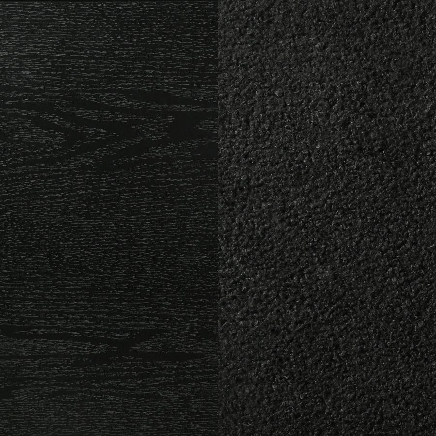Miranda 54-inch Upholstered California King Panel Bed Black