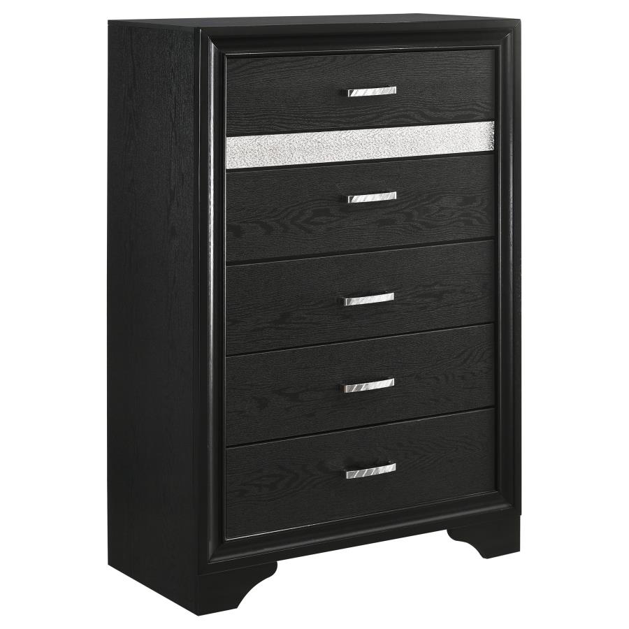 (image for) Miranda 6-drawer Bedroom Chest Black