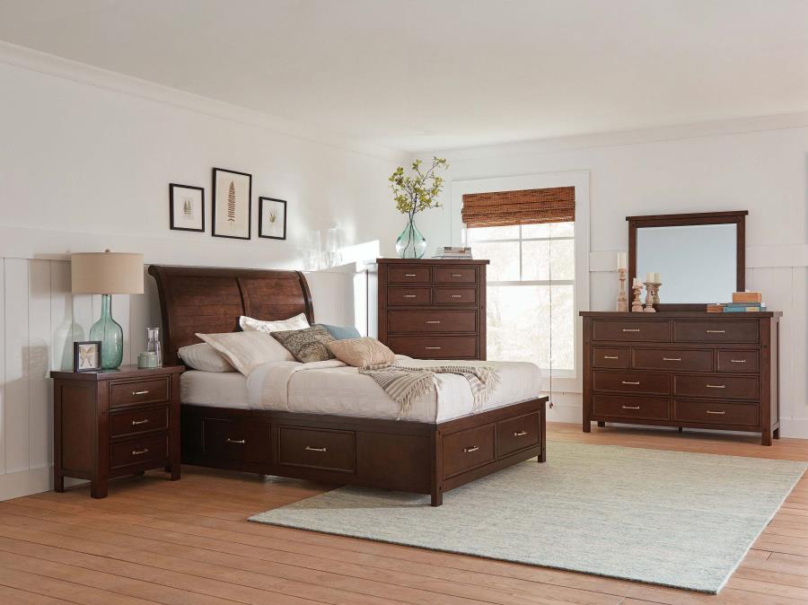 Modal Additional Images for Barstow Queen Storage Bed Pinot Noir
