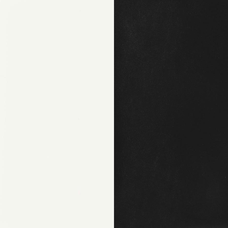 Retro 5-piece Oval Dining Table Set White and Black