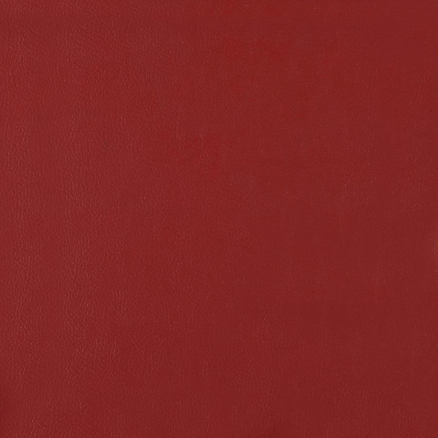 Retro 5-piece Oval Dining Table Set White and Red