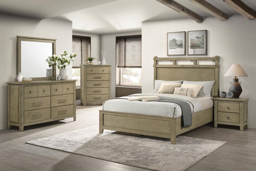 Modal Additional Images for Hazlewood 61-inch Queen Panel Bed Vineyard Oak