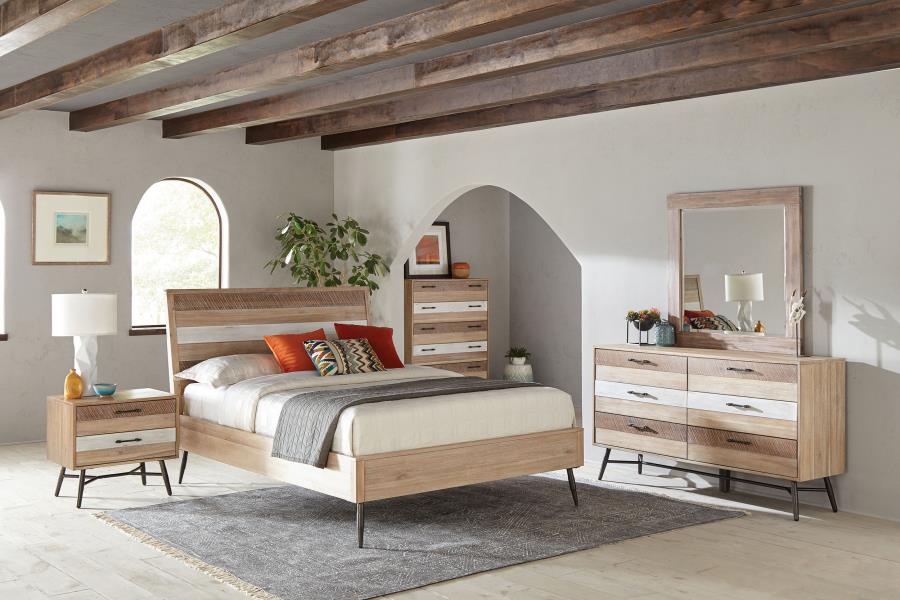 Marlow 5-piece Eastern King Bedroom Set Rough Sawn Multi (image for) Marlow 5-piece Eastern King Bedroom Set Rough Sawn Multi