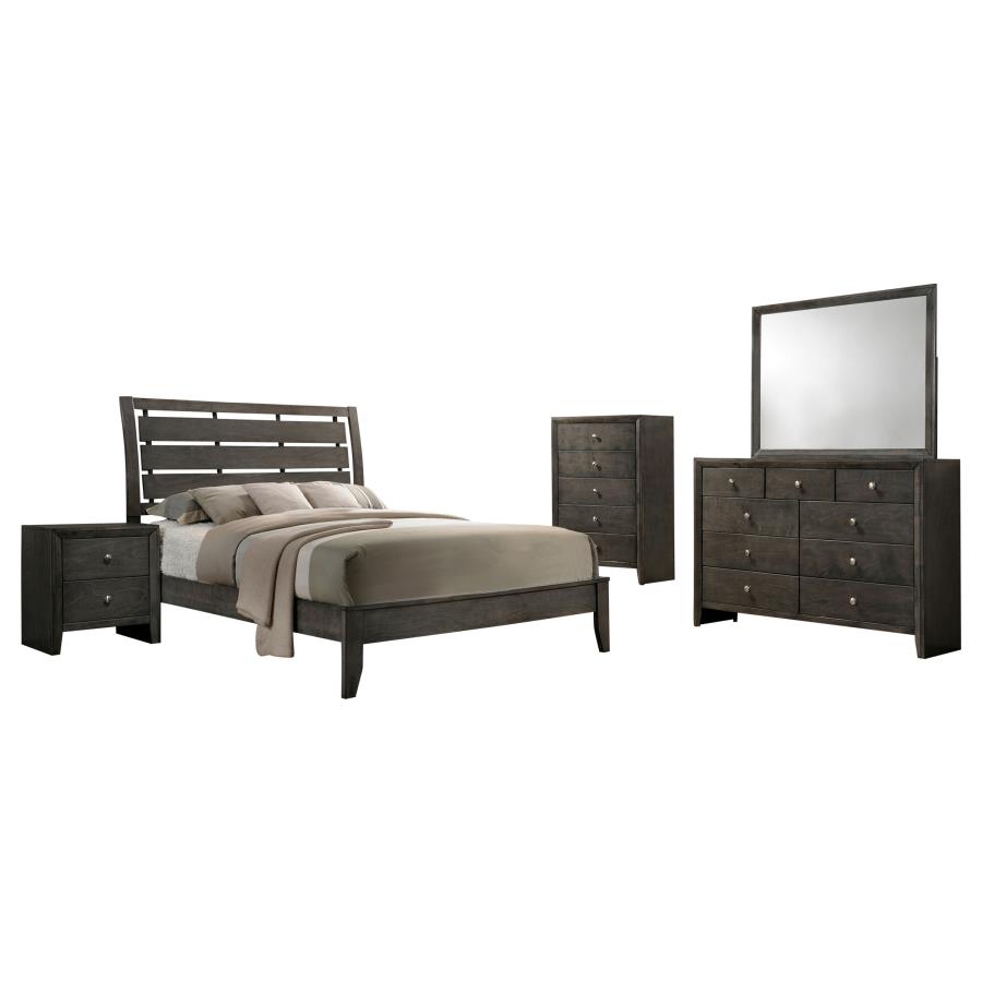 Serenity 5-piece Full Bedroom Set Mod Grey (image for) Serenity 5-piece Full Bedroom Set Mod Grey