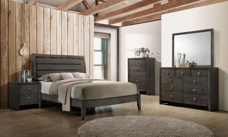 Modal Additional Images for Serenity Wood Eastern King Panel Bed Mod Grey