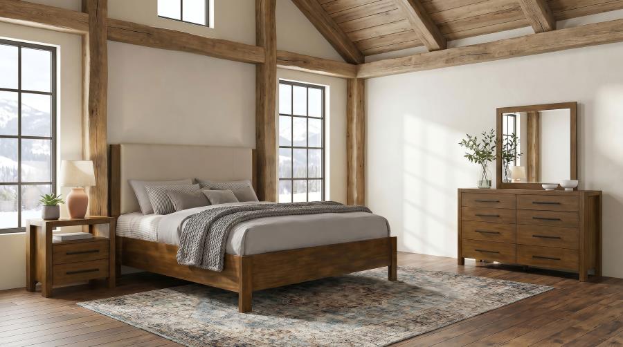 (image for) Adderley 4-piece California King Bedroom Set Warm Brown
