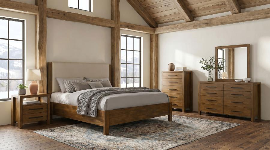 (image for) Adderley 5-piece California King Bedroom Set Warm Brown