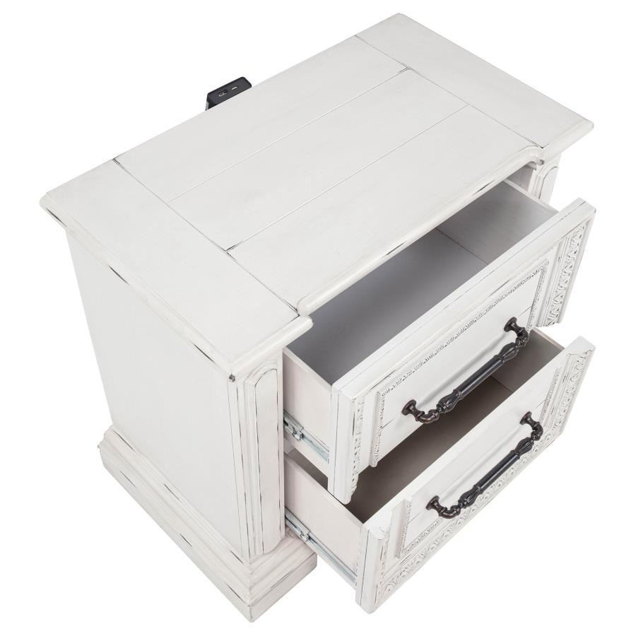 McKinney 4-piece Queen Bedroom Set Vintage White