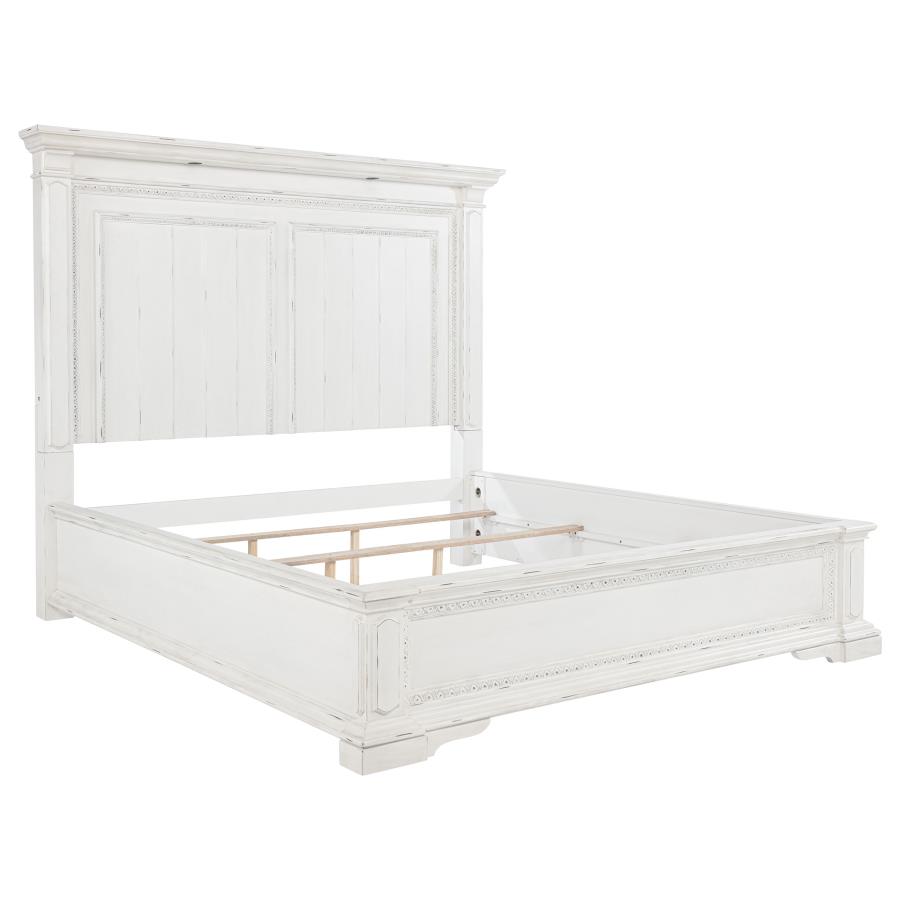 (image for) McKinney Queen LED Light Panel Bed Vintage White