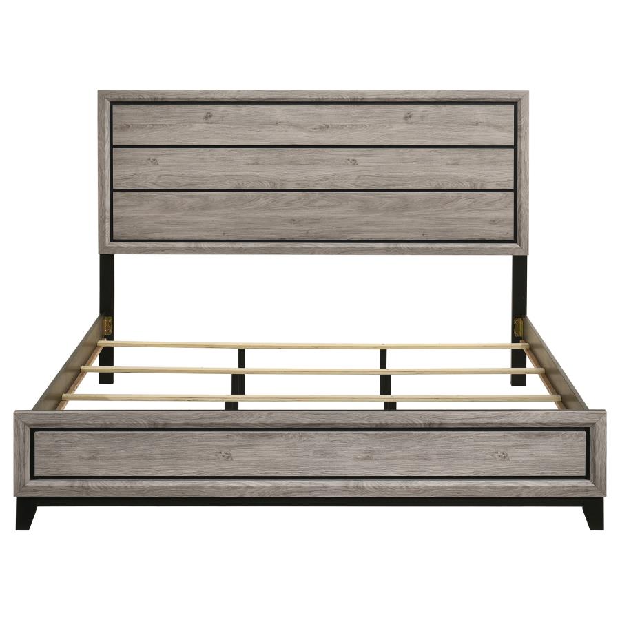Watson Wood Eastern King Panel Bed Light Taupe