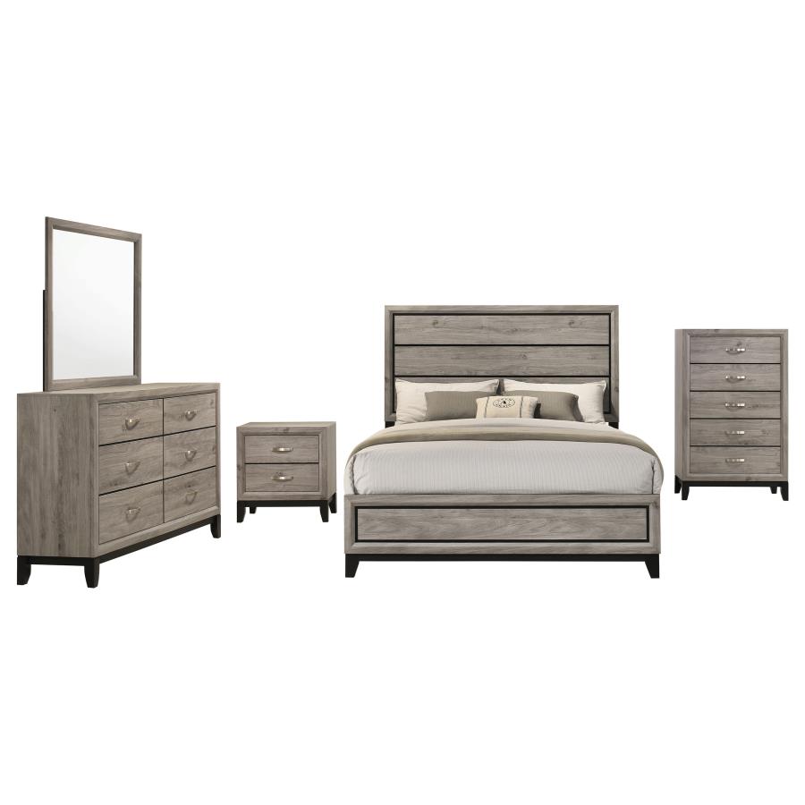 Watson Five-piece California King Bedroom Set Light Taupe