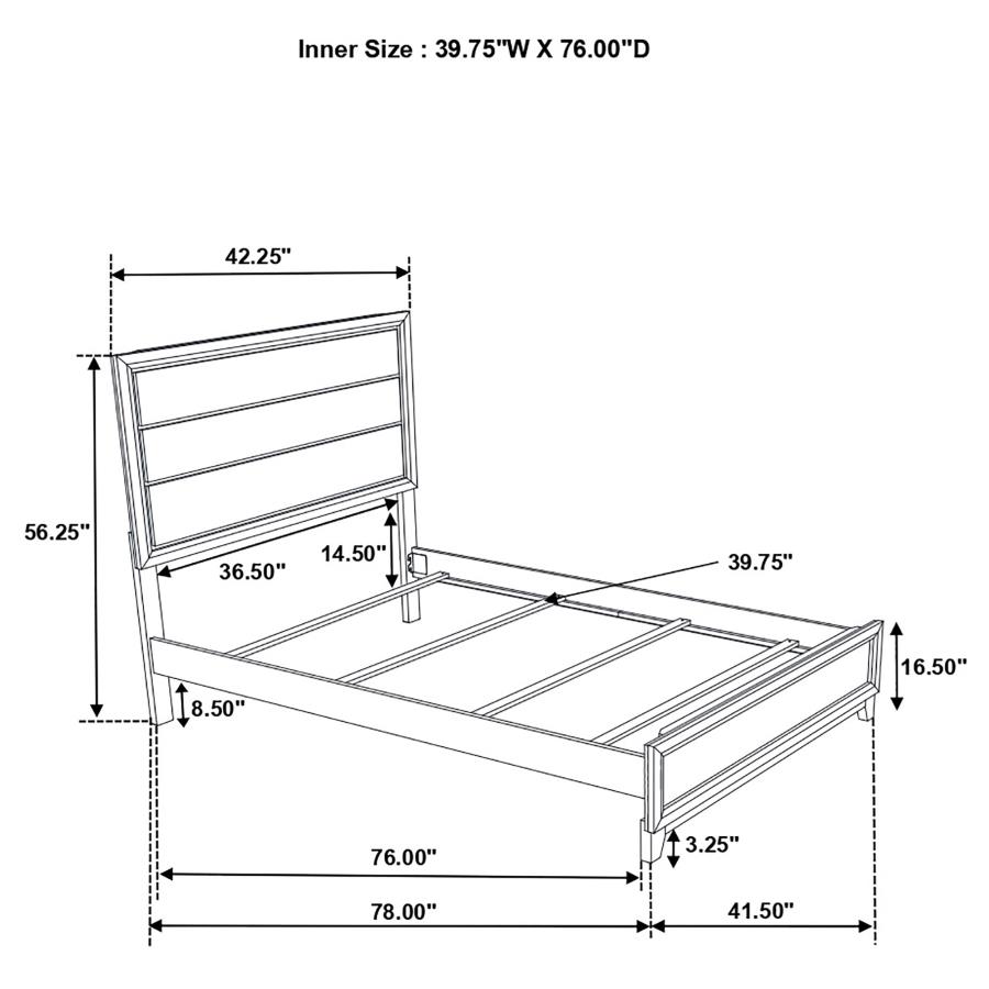 Watson Four-piece Twin Bedroom Set Light Taupe
