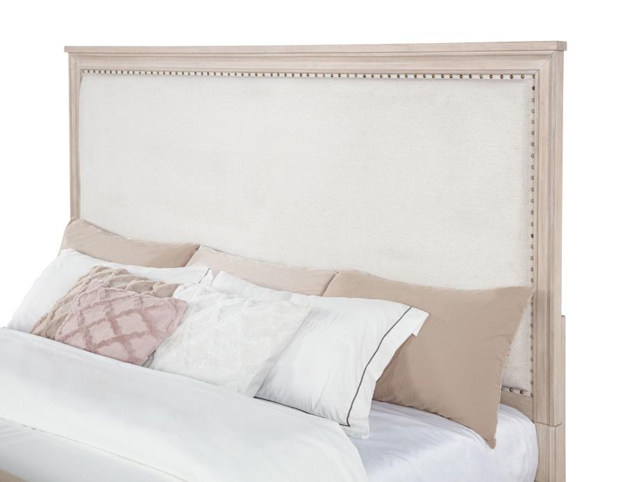 Pembroke 66-inch California King Panel Bed Washed Oak