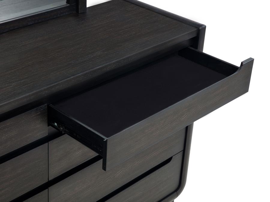 Leandro 4-piece Eastern King Bedroom Set Burnished Black