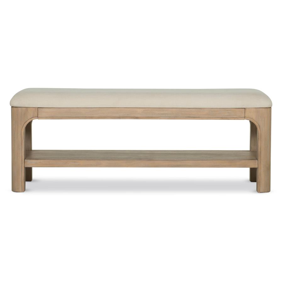 Solano 52-inch Bedroom Bed End Bench Weathered Mango