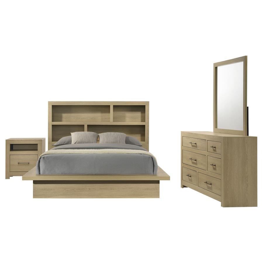 (image for) Hendricks 4-piece California King Bedroom Set Light Oak