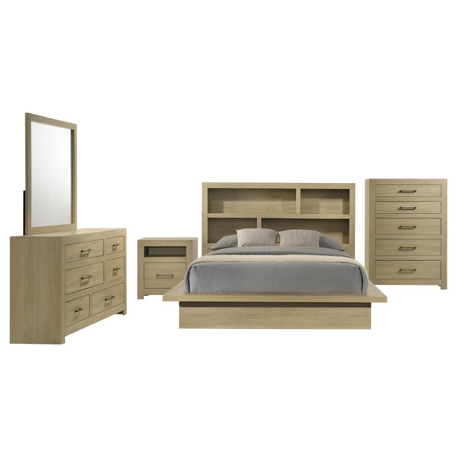 (image for) Hendricks 5-piece California King Bedroom Set Light Oak