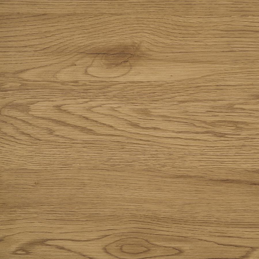 Bennett 63-inch Queen Upholstered Panel Bed Cream and Light Oak