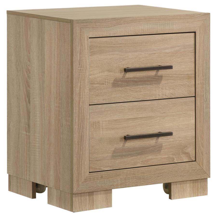 Arielle 4-piece Eastern King Bedroom Set Light Oak