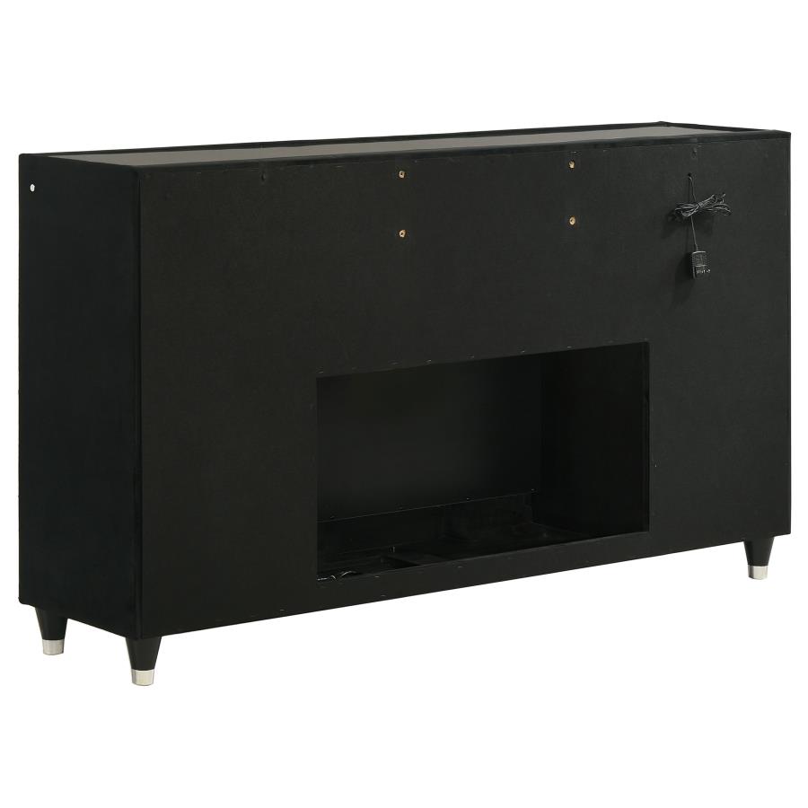 Lorient 5-piece Eastern King Bedroom Set Black