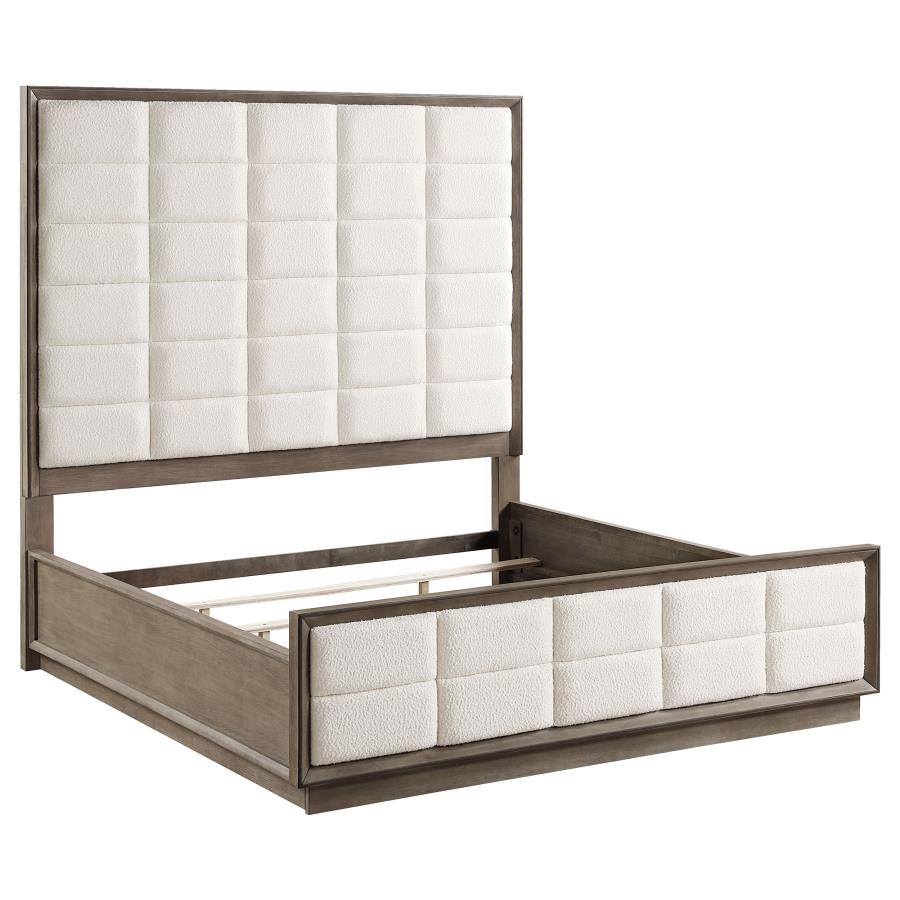 (image for) Durango 80-inch California King Panel Bed Taupe Oak