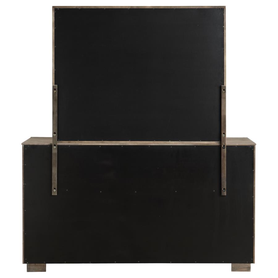 Durango 8-drawer Dresser and Mirror Taupe Oak