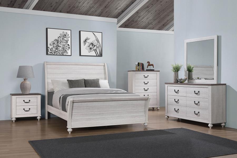 Stillwood 5-piece California King Bedroom Set Vintage Linen (image for) Stillwood 5-piece California King Bedroom Set Vintage Linen
