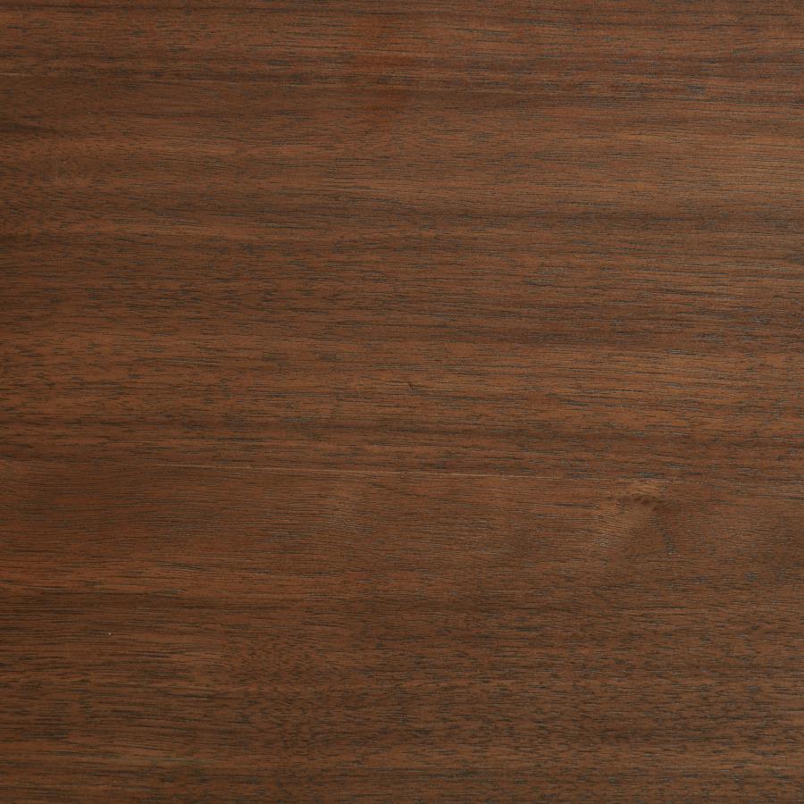 Maderia 57-inch Upholstered Eastern King Panel Bed Walnut