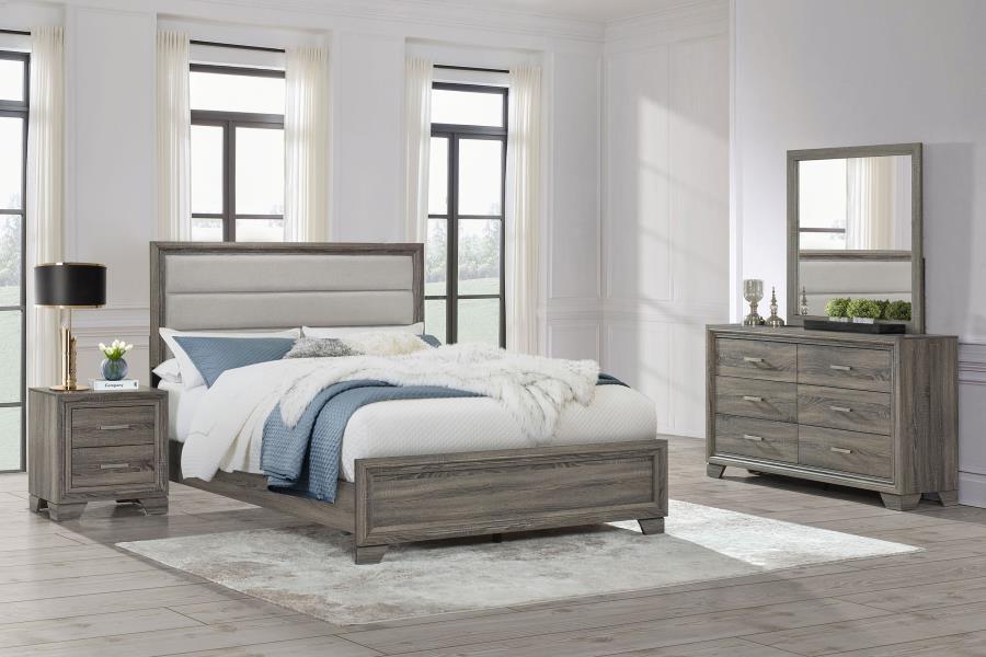 (image for) Wright 4-piece California King Bedroom Set Brown Oak