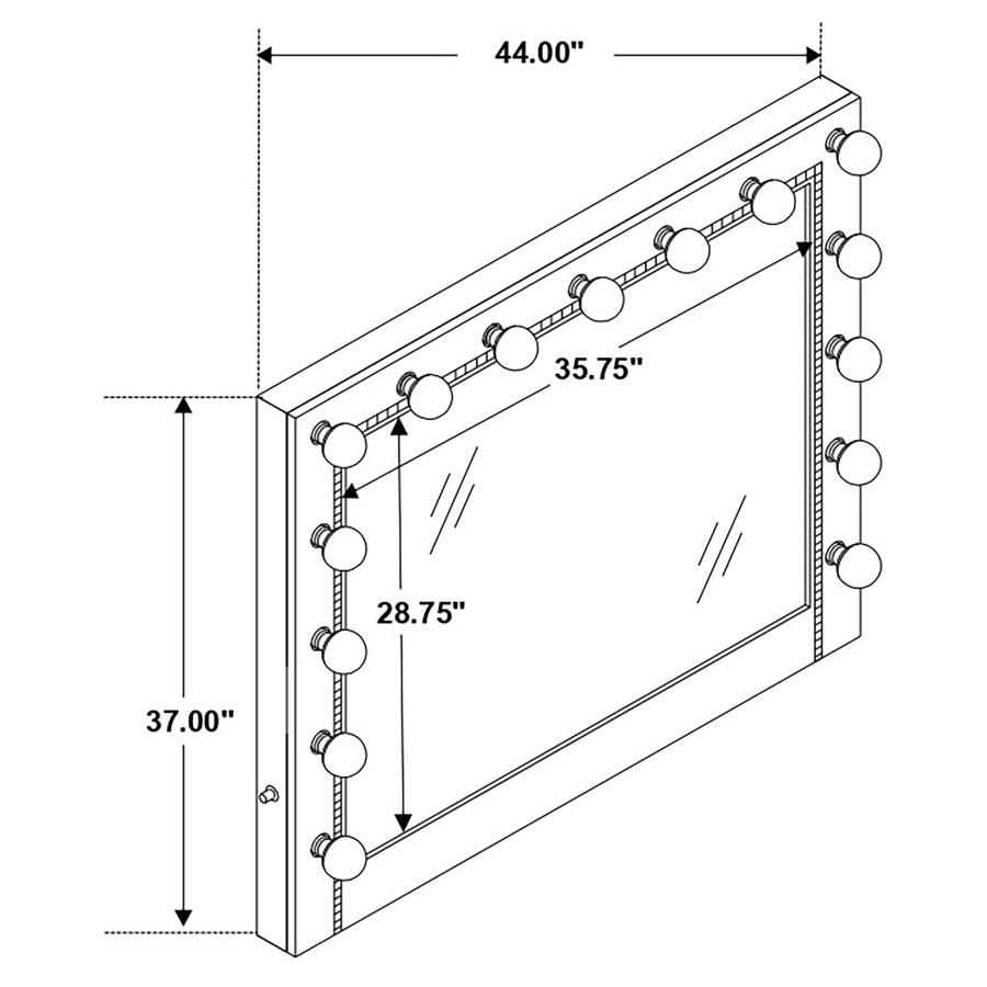 Modal Additional Images for Eleanor 4-piece Queen Bedroom Set Metallic Mercury