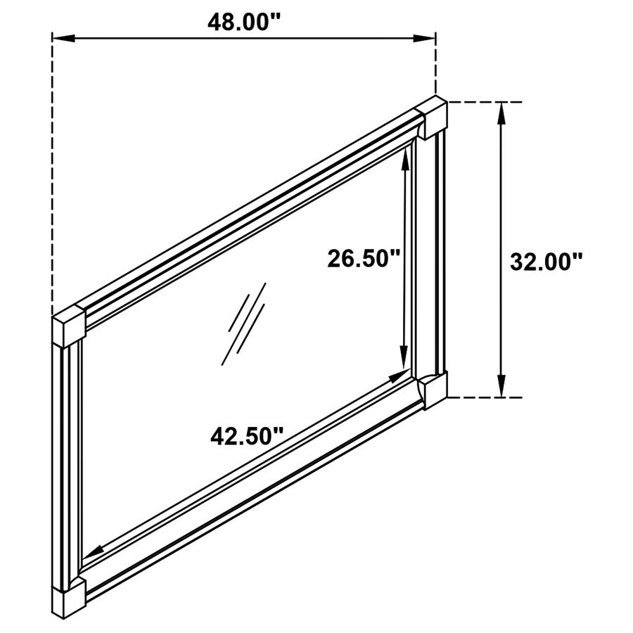 Modal Additional Images for Andover 4-piece Queen Bedroom Set Dark Oak