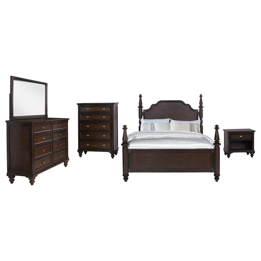 Modal Additional Images for Andover 5-piece Queen Bedroom Set Dark Oak