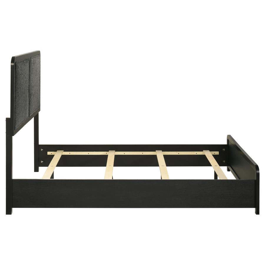 Cavelle 51-inch Upholstered Full Panel Bed Black