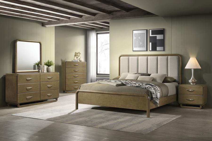 Modal Additional Images for Amsbury 2-drawer Nightstand Bedside Table Nutmeg
